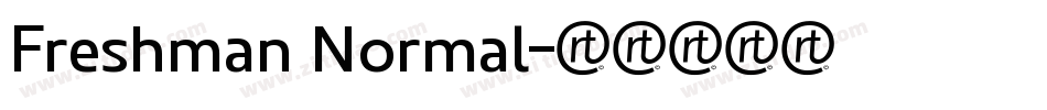 Freshman Normal字体转换